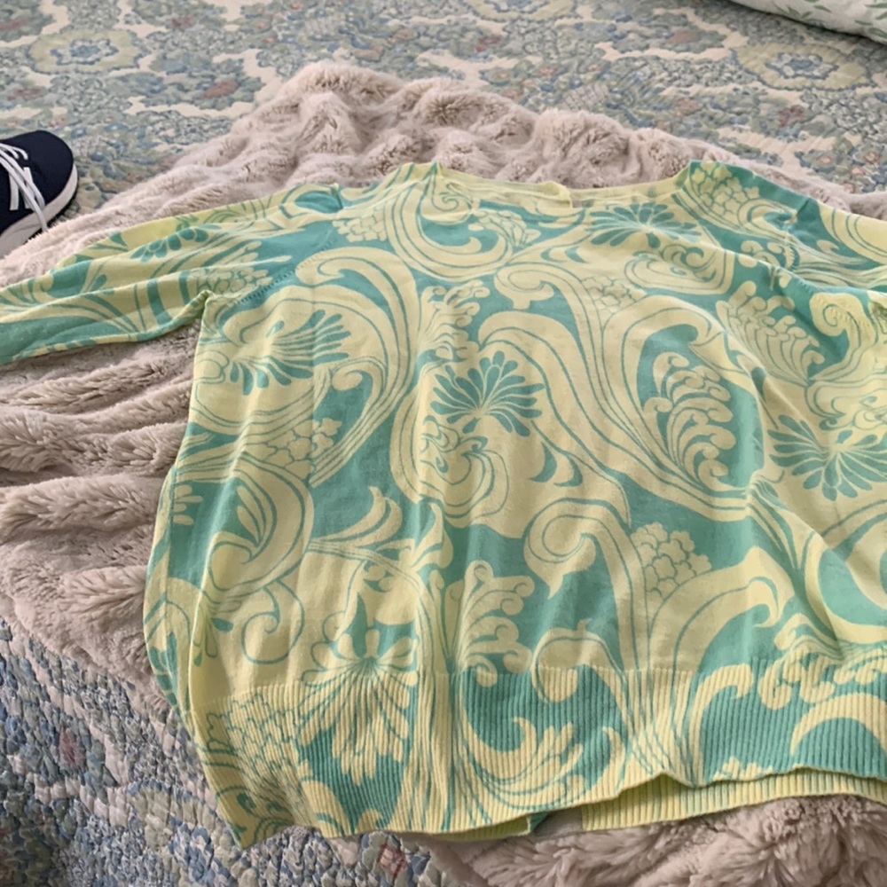 Boden Button back sweater. Like new. Size 14